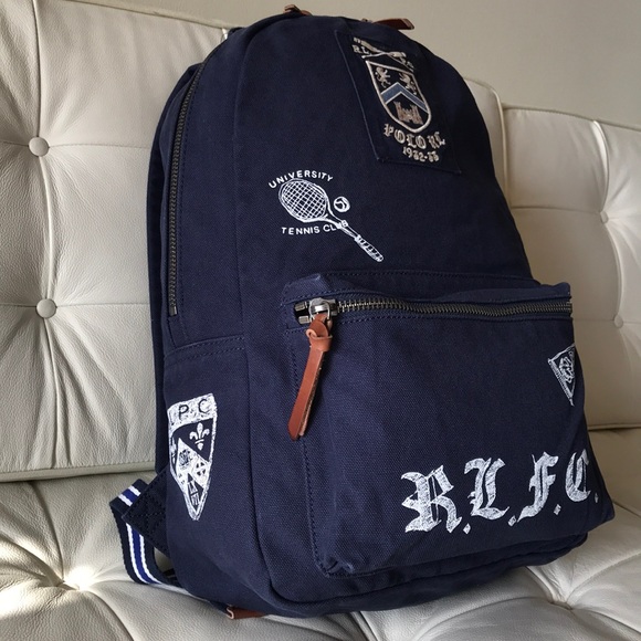 POLO RALPH LAUREN Boathouse Backpack Navy NWT - Picture 4 of 8